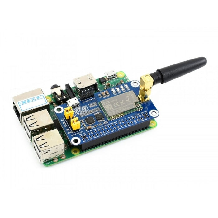 Waveshare LoRa HAT 433MHz Frequency Band for Raspberry Pi, Applicable for Europe / Asia / Africa, 433MHz