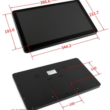 Waveshare 15.6 inch 1920x1080 IPS HDMI LCD (H) Capacitive Touch Screen with Case, 15.6 inch / 16418
