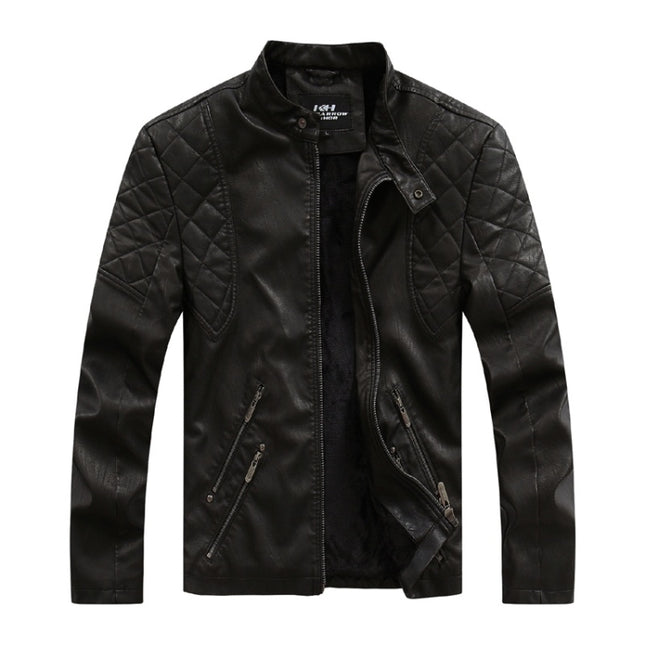 Autumn And Winter Fashion Tide Male Leather Jacket
