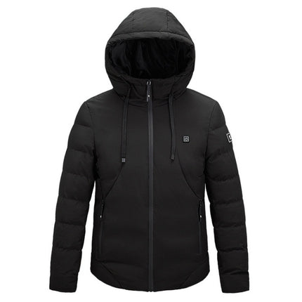 Men and Women Intelligent Constant Temperature USB Heating Hooded Cotton Clothing Warm Jacket, M, L, XL, XXL, XXXL, 4XL, 5XL, 6XL