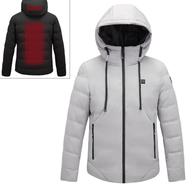 Men and Women Intelligent Constant Temperature USB Heating Hooded Cotton Clothing Warm Jacket, M, L, XL, XXL, XXXL, 4XL, 5XL, 6XL
