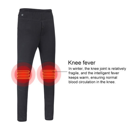 USB Secure Smart Thermostat Hair Hot Pants for Men (Color:Black Size:XXXXXL)