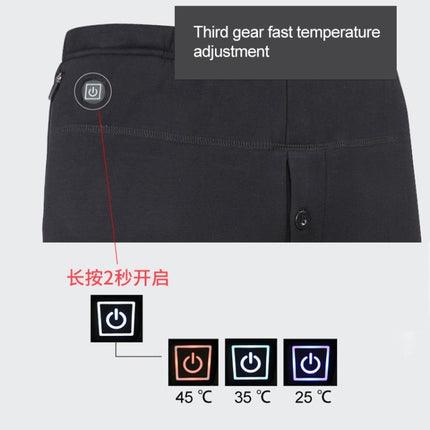 USB Secure Smart Thermostat Hair Hot Pants for Men (Color:Black Size:XXXXXL)
