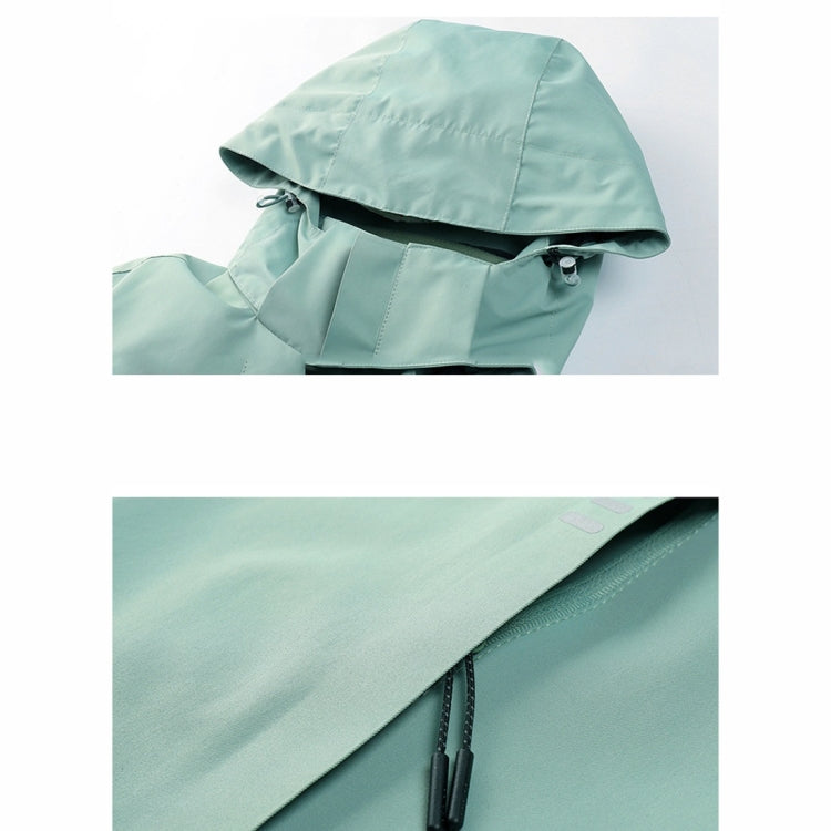 Mens Detachable Two Piece Warm, Waterproof And Breathable Couples Stormsuit (Color:Gentleman Grey Size:XXXXL)
