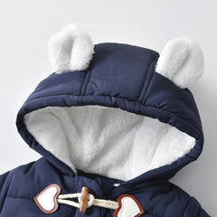 Quilted And Velvet Warm Baby Onesies