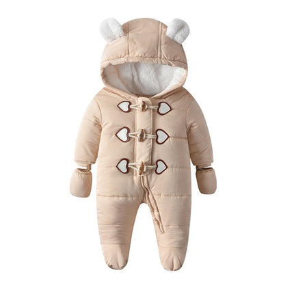 Quilted And Velvet Warm Baby Onesies, 59, 66, 73, 80, 90