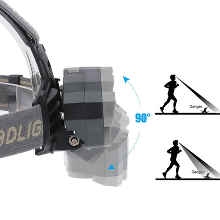 8 LEDs USB Rechargeable Outdoor Lighting Strong Light Night Fishing Headlight