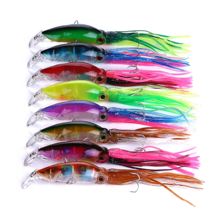 HENGJIA JIZ002 10cm/16.6g Big Octopus Squid Shaped Hard Baits Long Shot Fishing Lures Tackle Baits Fit Sea Fishing and Freshwater Fishing, JIZ002 A, JIZ002 B, JIZ002 C, JIZ002 D, JIZ002 E, JIZ002 F, JIZ002 G, JIZ002 H