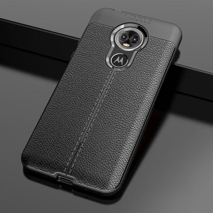Litchi Texture TPU Shockproof Case for MOTO E6
