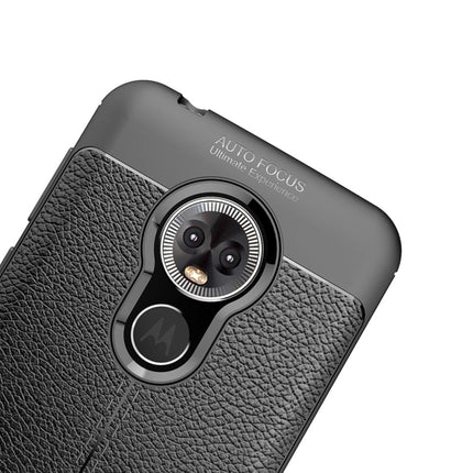 Litchi Texture TPU Shockproof Case for MOTO E6