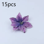 Purple / 15cm Golden Edge Flower / 15pcs