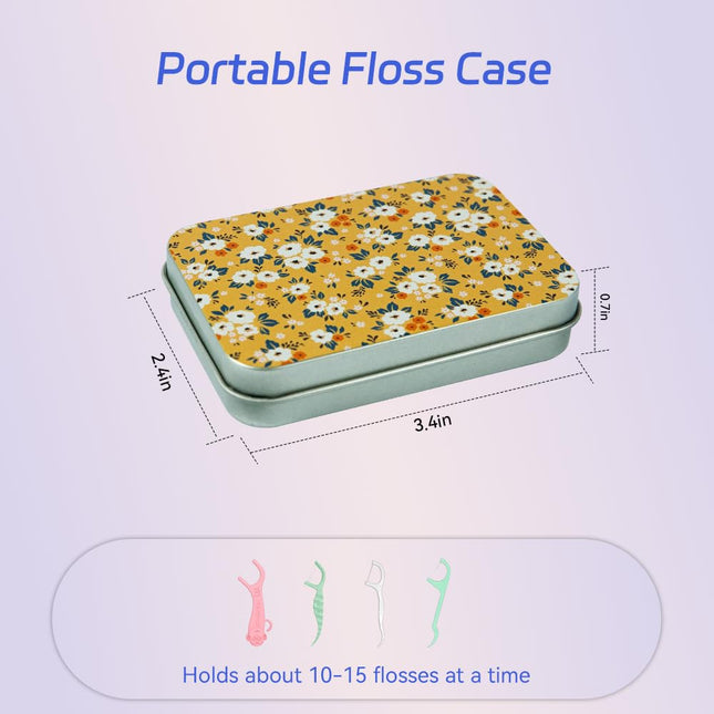 Aaymoous 2-Pack Dental Floss Portable Case – Travel Floss Pick Dispenser