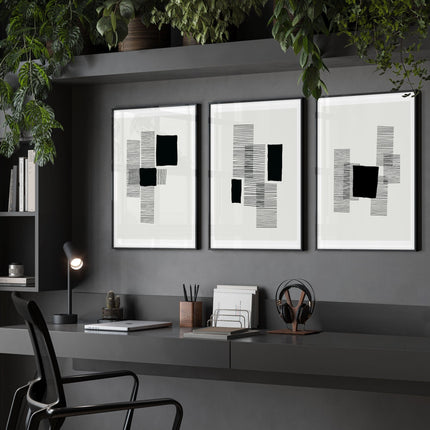 Abstract Artwork Prints | Set of 3 Abstract Wall art Prints