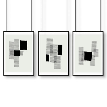 Abstract Artwork Prints | Set of 3 Abstract Wall art Prints