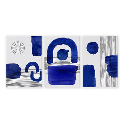 Abstract Framed Wall Art | Set of 3 Abstract Wall art Prints