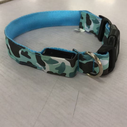 Camouflage pet supplies luminous dog collar