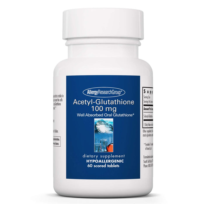 Allergy Research Group Acetyl-Glutathione 100 mg - Immune Support - 60 Count