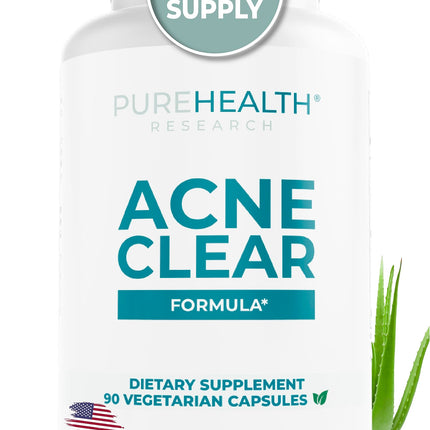PUREHEALTH RESEARCH Acne Clear Formula – DIM Acne Supplement for Clear Skin
