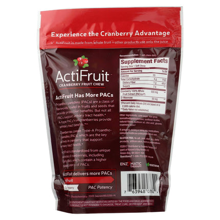 Enzymatic Therapy ActiFruit™ 20 Soft Chews Multi-Pack – Cranberry UTI Support