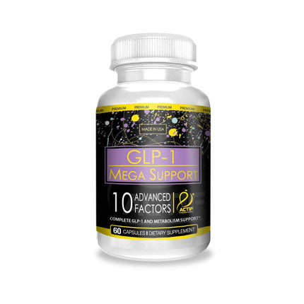 ACTIF GLP-1 Mega Support – 60 Count, Probiotics, Made in USA