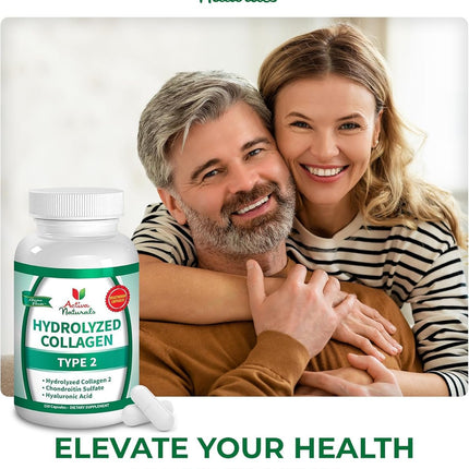 Activa Naturals Collagen Type 2 + Chondroitin & Hyaluronic - 120 Veg Capsules
