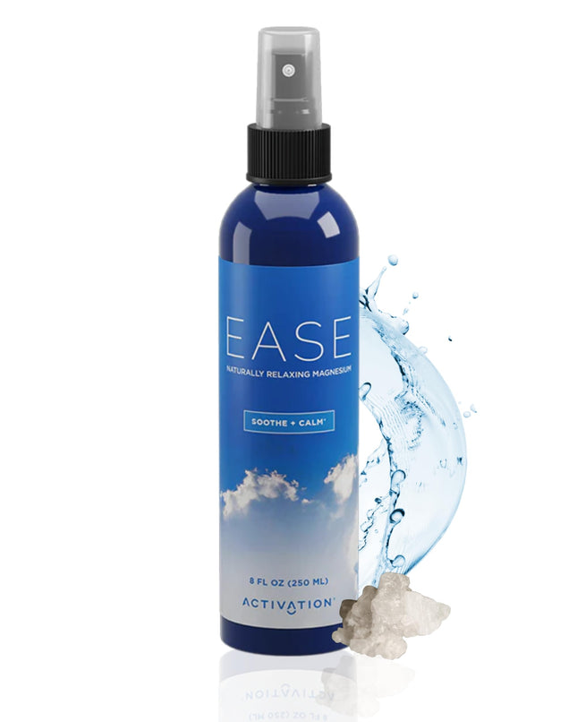 Activation Ease Magnesium Spray | 250 ml | Dead Sea Magnesium Chloride | Fast-Absorbing Topical Spray for Natural Balance and Relaxation