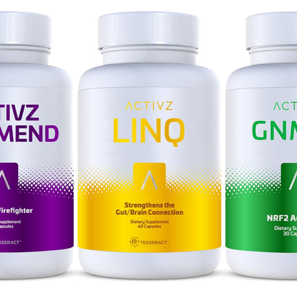 ACTIVZ Trifecta: GNM-X, Optimend & LINQ 3 Pack – Nrf2 Activation, Flexibility, Brain & Gut Function