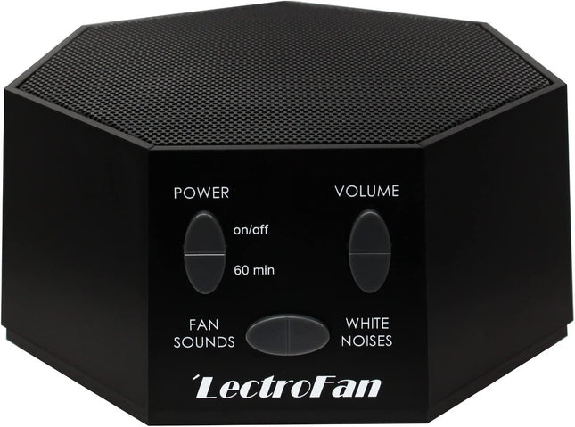 LectroFan Classic White Noise Machine by Adaptive Sound Technologies – Compact, Non-Looping Sounds for Sleep, Travel, and Study