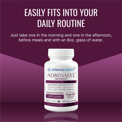 Approved Science Adrenasyl Adrenal Gland Support - 180 Count - Pack of 2