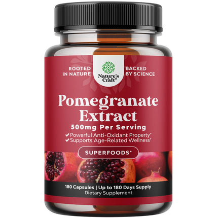Advanced Pomegranate Supplement – Heart Health & Joint Support (180ct) | Reds Superfood