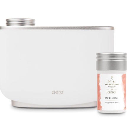 Aera Optimism Aromatherapy Essential Oil Refill – Bergamot, Damask Rose & Basil | Works with The Aera Diffuser