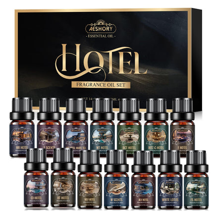 Hotel Diffuser Oils Set – 14Pcs Luxury Fragrance Oils for Diffusers, Soaps & Candles