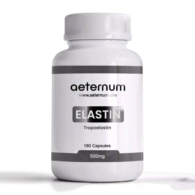 Aeternum Elastin 500mg Capsules – 180 Count | Marine Elastin for Skin Elasticity