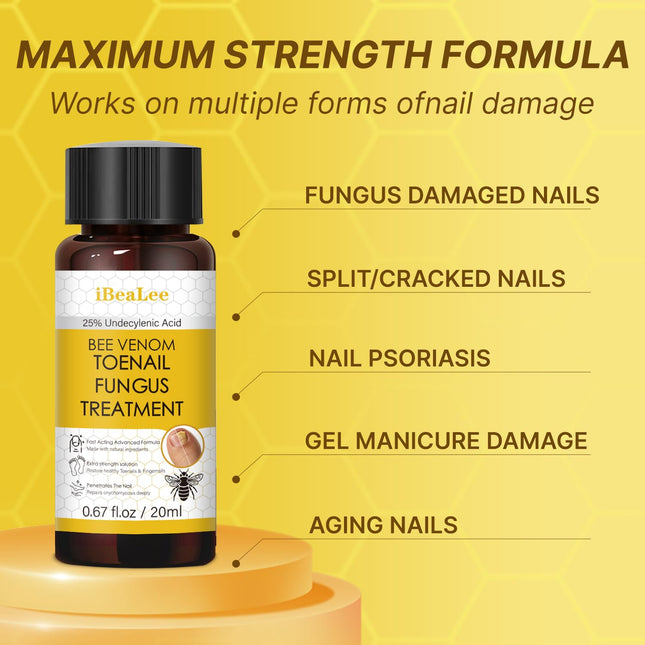 Aimery Bee Venom Antifungal Solution Extra Strength – Toenail & Fingernail Fungus Treatment