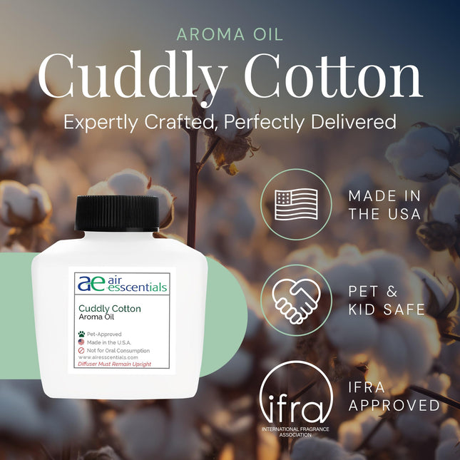 Air Esscentials Cuddly Cotton Aroma Oil – Pet-Safe Diffuser Blend (100mL)