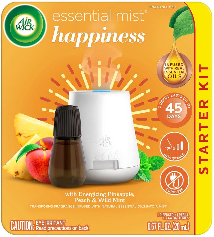 Air Wick Essential Mist Starter Kit - Diffuser + Refill | Joy Essential Oils Diffuser