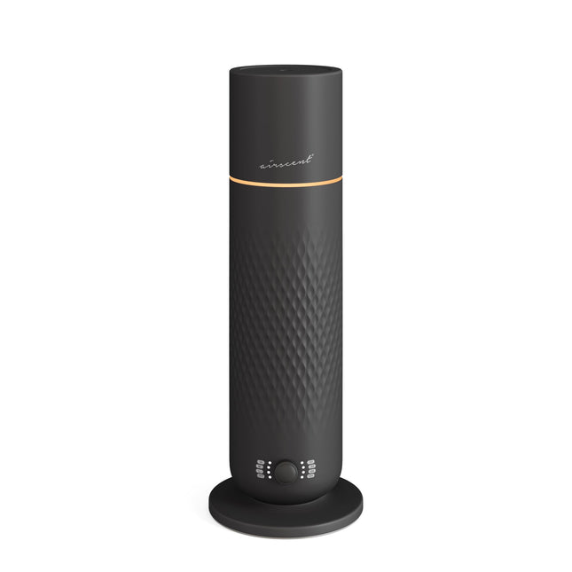 AirScent Waterless Diffuser 4.05 Oz (Black) – No Water Needed, Quiet Night Light