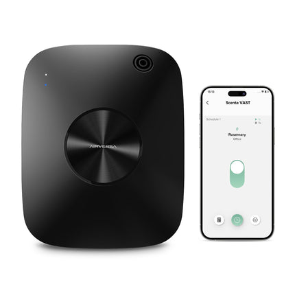 Airversa Waterless Essential Oil Diffuser — 2000 sq ft Coverage, 400 mL, Black ANA | Aromatherapy Diffuser for Home & Commercial