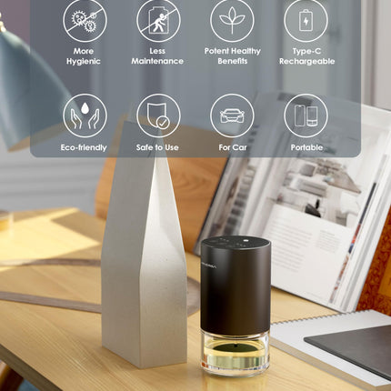 Airversa Waterless Diffuser 100mL - Nano Mist, Battery, Space Grey