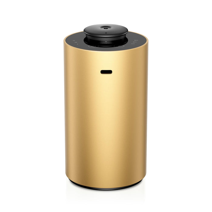 Airversa Waterless Essential Oil Diffuser - 3 Timers, 3 Mist Levels, ANX Premium Metal Gold