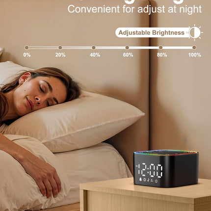 Alampan White Noise Sound Machine with Alarm Clock – 30 Soothing Sounds