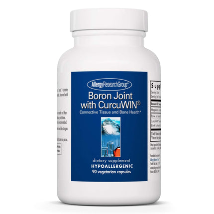 Allergy Research Group Boron Joint with CurcuWIN – 6mg Boron Complex for Bone & Joint Support (90 Vegetarian Capsules)