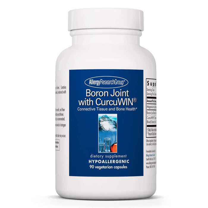 Allergy Research Group Boron Joint with CurcuWIN – 6mg Boron Complex for Bone & Joint Support (90 Vegetarian Capsules)