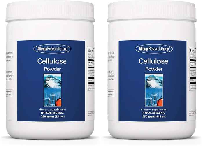 Allergy Research Group Cellulose Powder - Microcrystalline Cellulose, 2000mg Insoluble Fiber - 8.8 oz (Pack of 2)