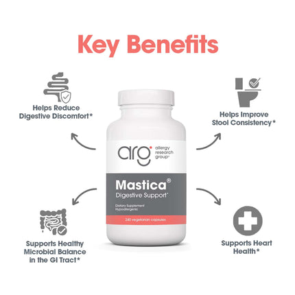 Allergy Research Group Mastica - Mastic Gum Capsules for Digestive Health - 240 Count