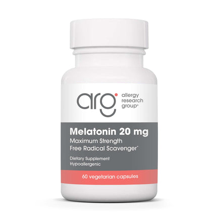 Allergy Research Group Melatonin 20mg - Extra Strength Sleep Aid (60 Count)