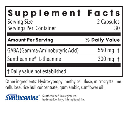 Allergy Research Group Zen: GABA + L-Theanine Calm Support for Day & Night — 60 Vegetarian Capsules