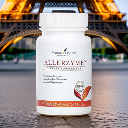 Young Living Allerzyme - 90 Ct Vegetarian Digestive Enzyme Capsules with Tarragon & Ginger