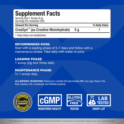 ALLMAX Essentials CREATINE 1000 g Powder – Improves Performance, 200 Servings, Vegan & Gluten Free