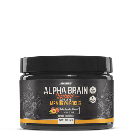 Alpha BRAIN® Instant Peach (30 Serving Tub) – Memory & Focus